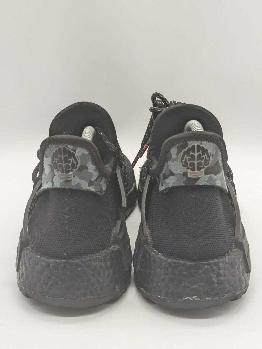 Mens Size 8 Adidas Pharrell Williams YOU NERD BB7603 Human Race NMD Black White